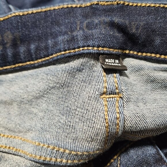 J Crew Slim Jeans Womens Size 3 Mid Rise Straight Dark Wash Denim Pants - Picture 4 of 7